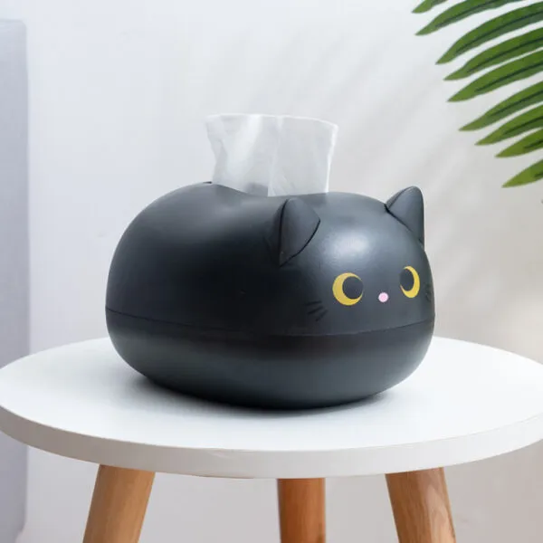 Kawaii Cat Tissue Box - cute cat design for home decoration